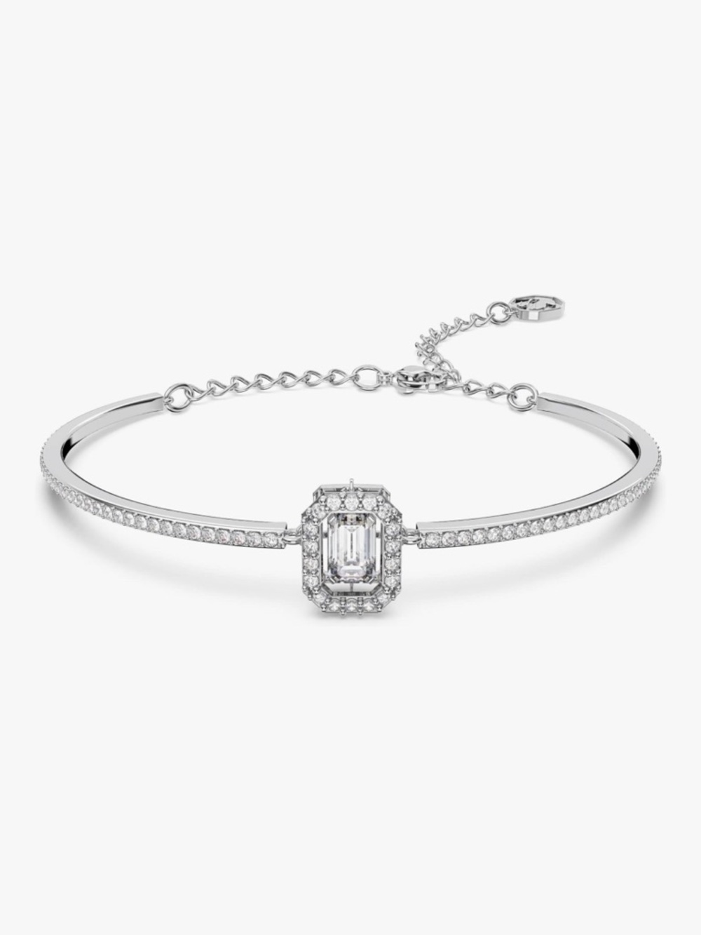 N E W - Swarovski Una Crystal Bangle with dancing stone